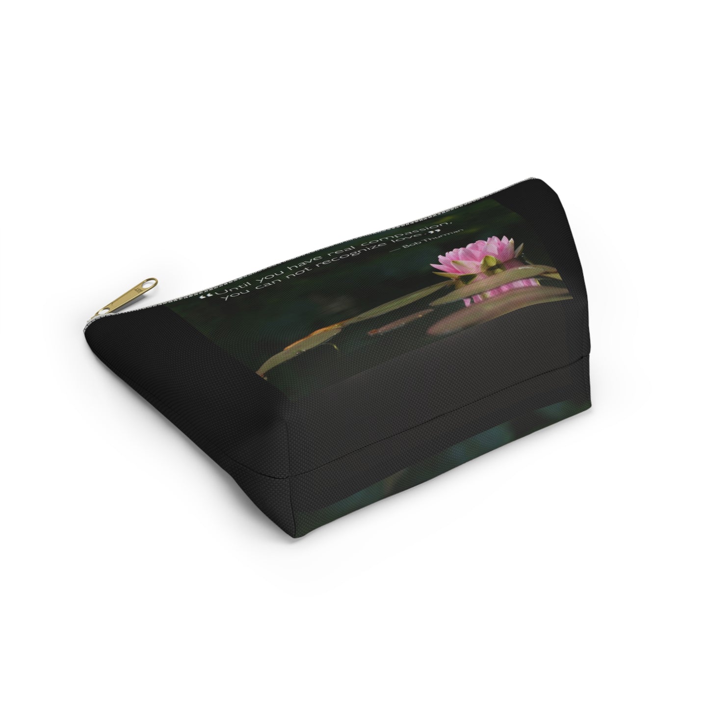 Lotus Pink Flower Pouch Accessories Bag