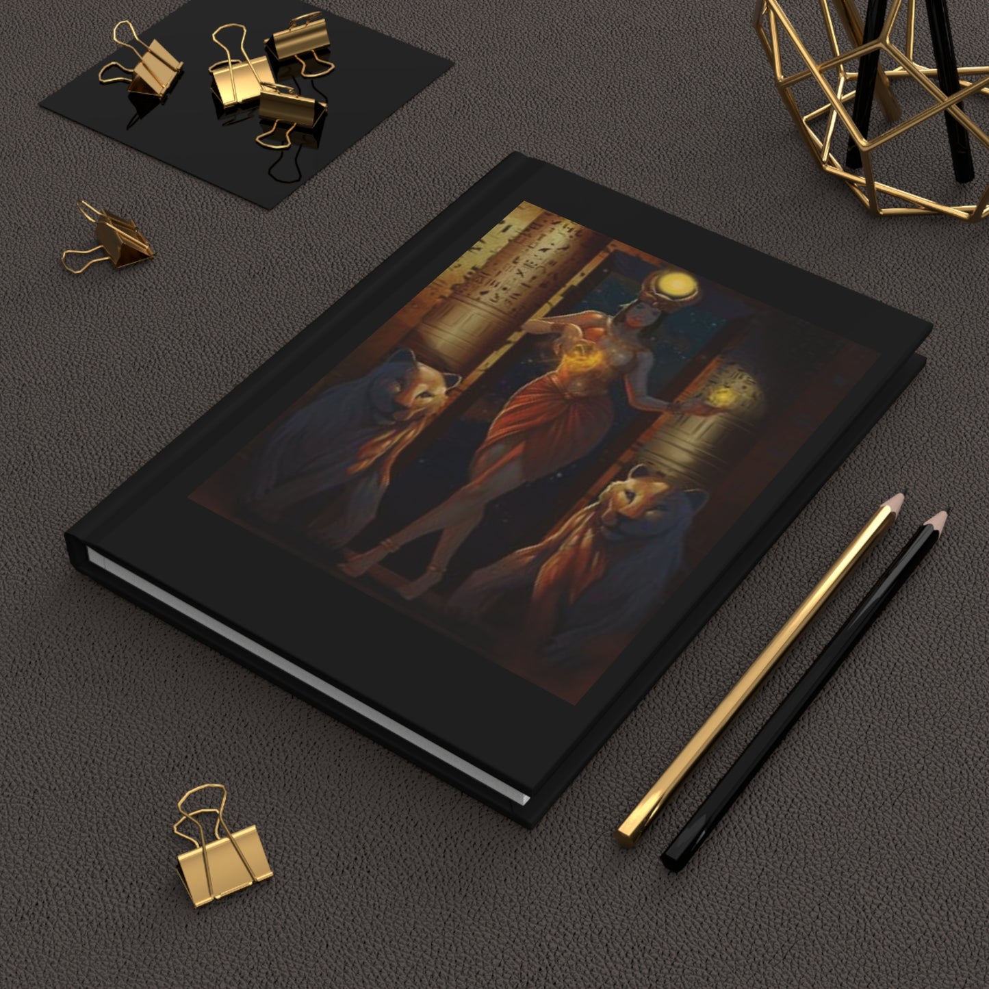 Black Goddess Hardcover Journal - with Elegant Design