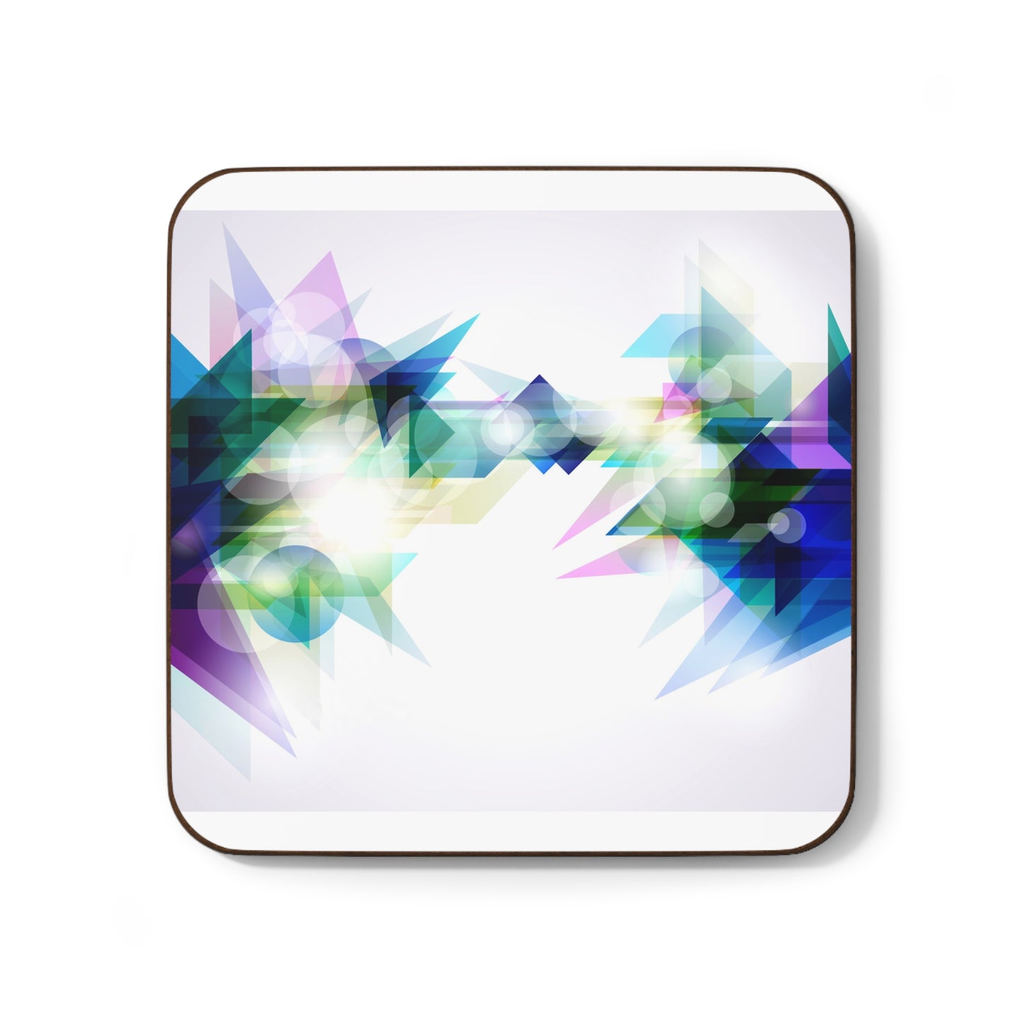Vibrant Geometric Hardboard Coaster Set - Perfect for Home Decor & Gift Giving