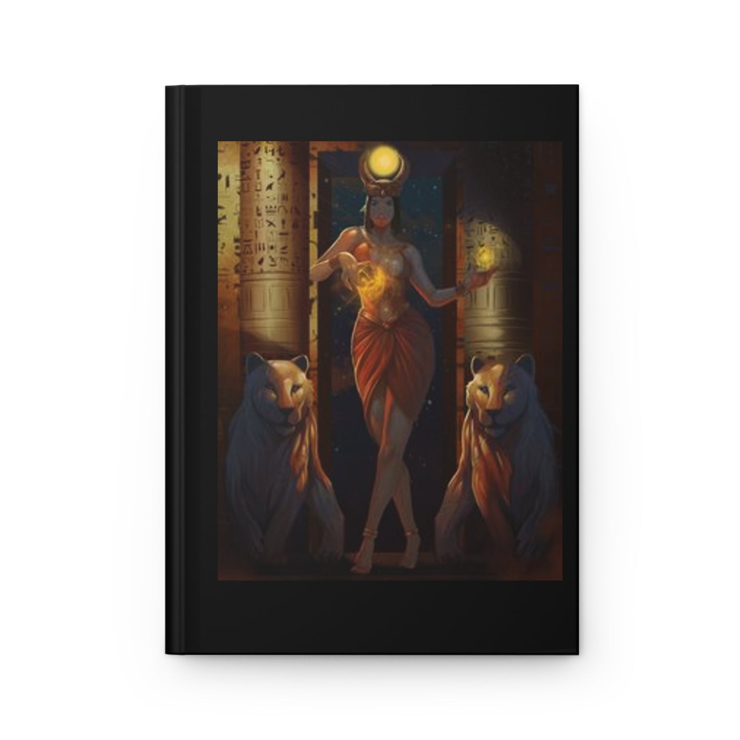 Black Goddess Hardcover Journal - with Elegant Design