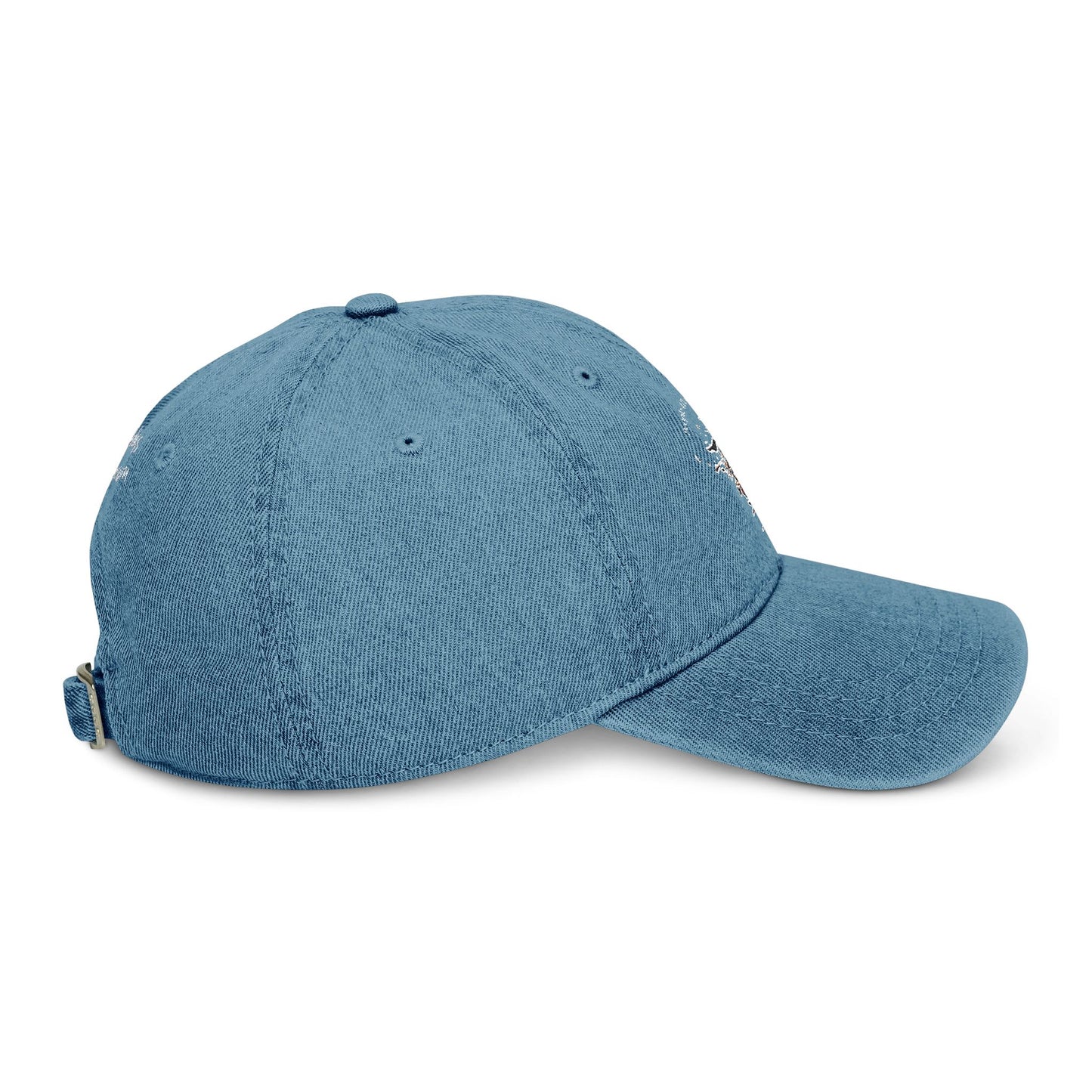 Embroidered Denim Hat - Stylish Casual Accessory for Everyday Wear