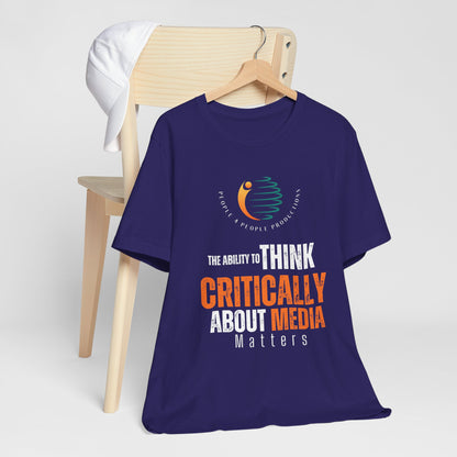 Think Critical About Media Unisex Jersey Tee