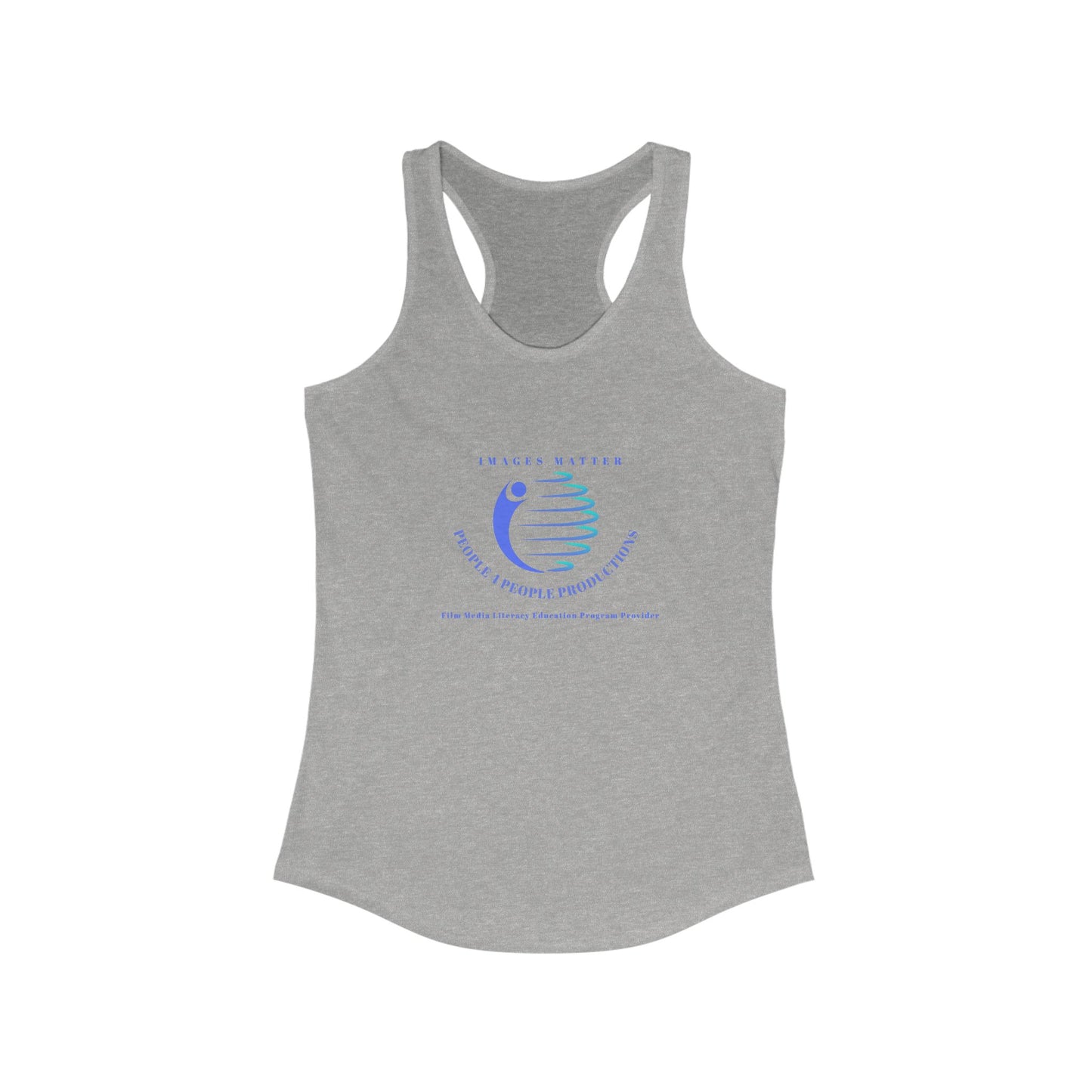 Racerback Tank with People 4 People Productions Logo