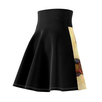 Vibrant Women's Skater Skirt - Artistic Pattern for Stylish Spring Fashion