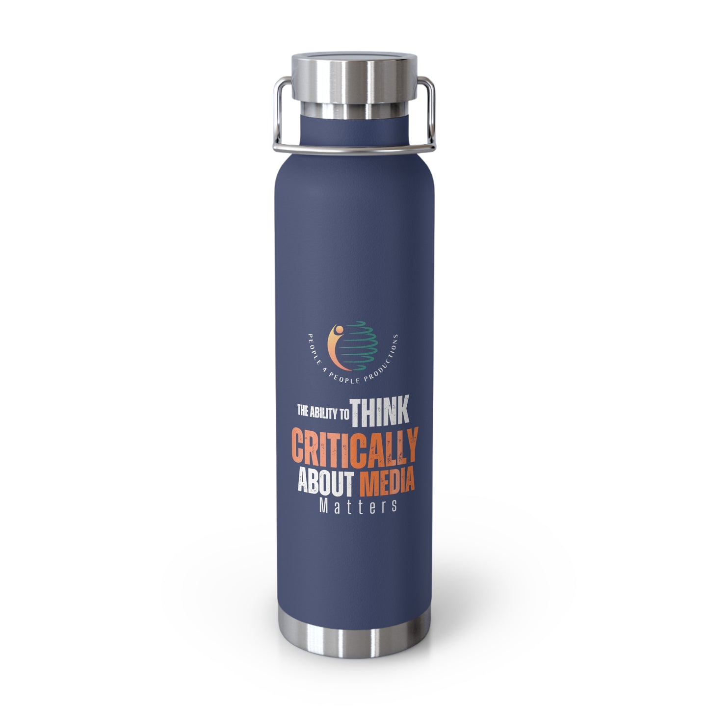 Insulated Water Bottle - Eco-Friendly 22oz with 'WE. THINK.' Design