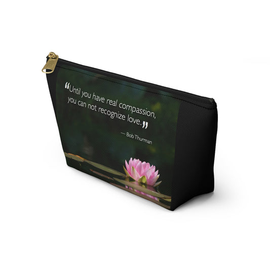 Lotus Pink Flower Pouch - Everyday Accessories Bag
