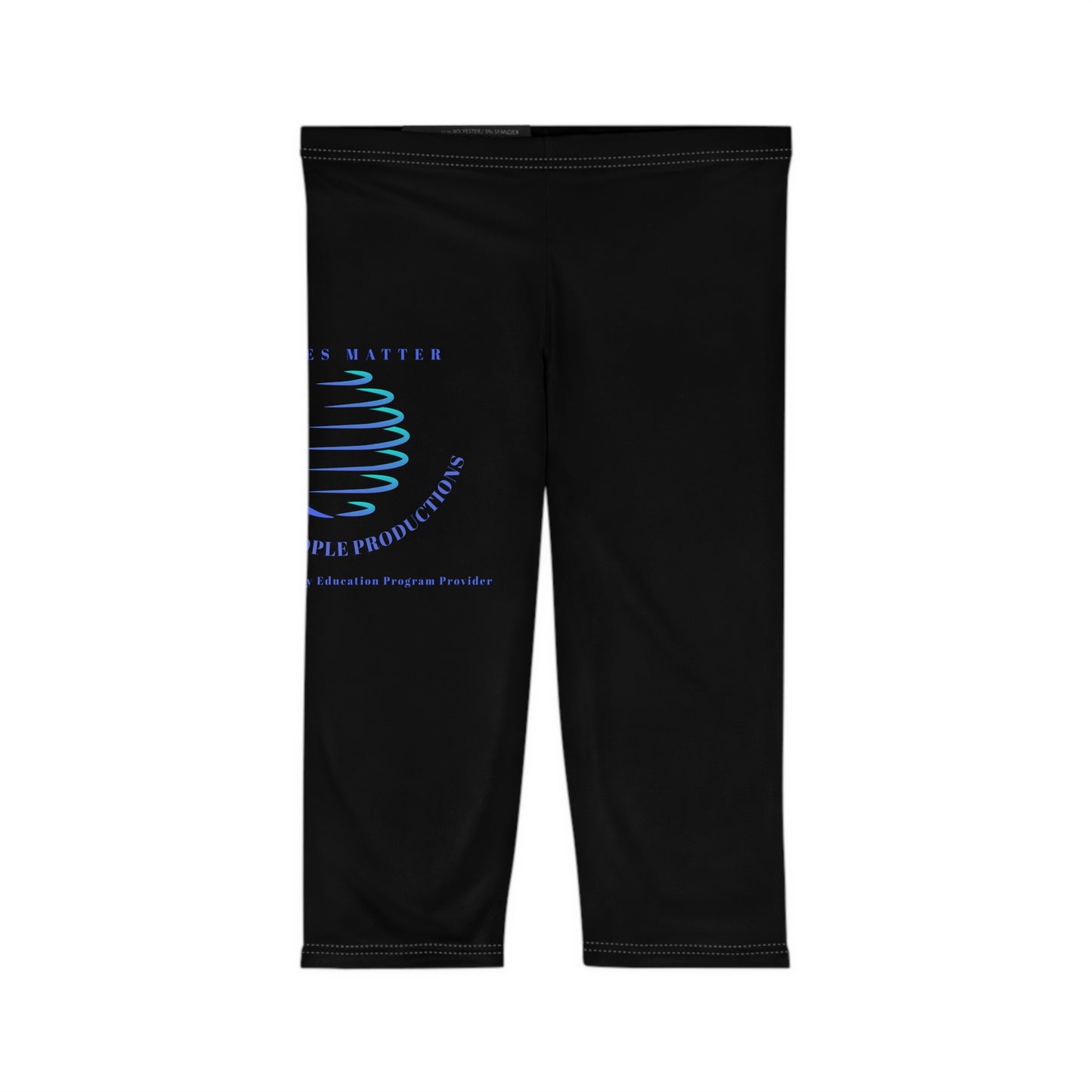 Leggings capri con mensaje de empoderamiento para mujer: ropa deportiva con estilo