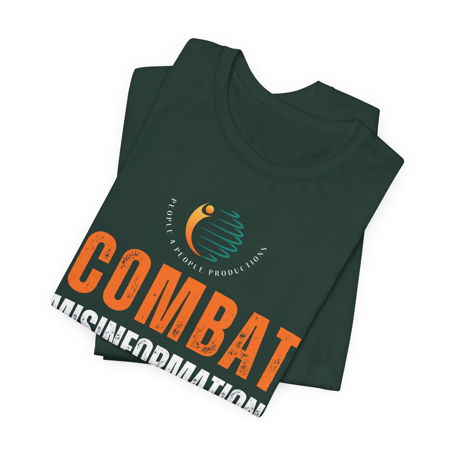 Combat Misinformation Unisex Jersey Tee - Think Critically About Media