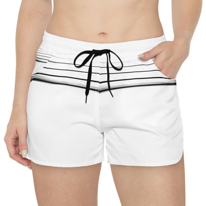 Lightweight Womens Casual Shorts - Stylish Striped Design for Summer Vibes