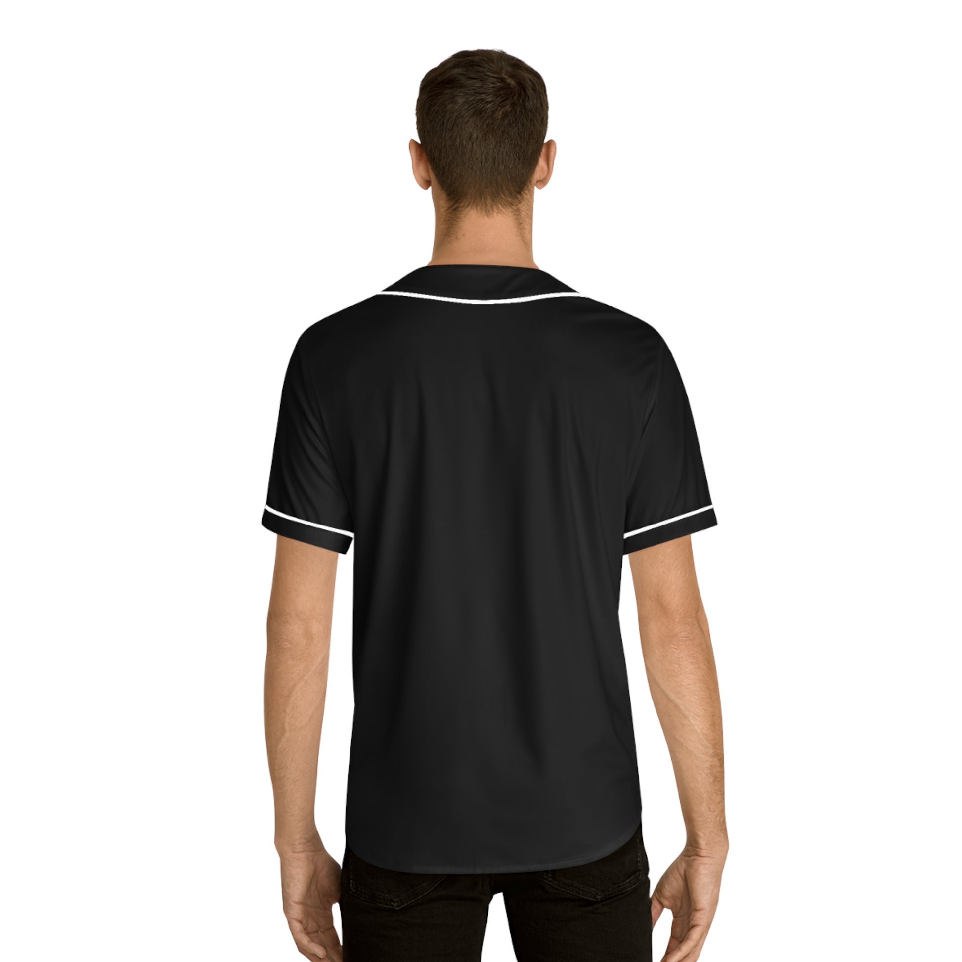 Black Men's Baseball Jersey -