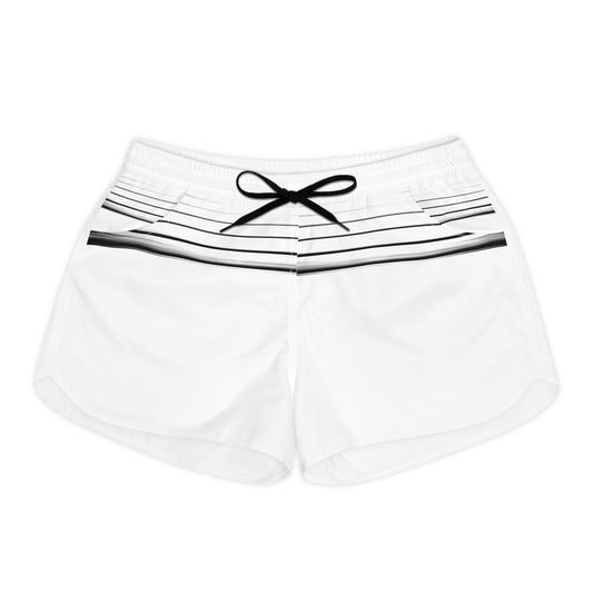 Lightweight Womens Casual Shorts - Stylish Striped Design for Summer Vibes