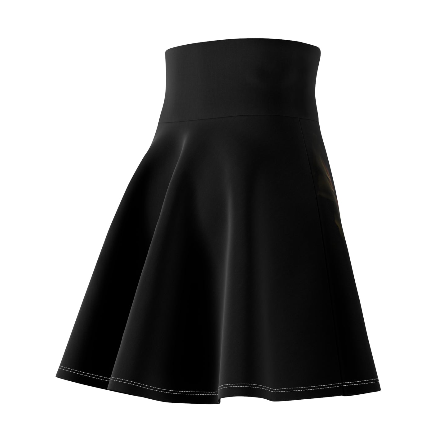 Elegant Women Skater Skirt with Ethereal Winged Design - Perfect for Casual Outings and Celebrations