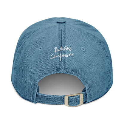 Embroidered Denim Hat - Stylish Casual Accessory for Everyday Wear