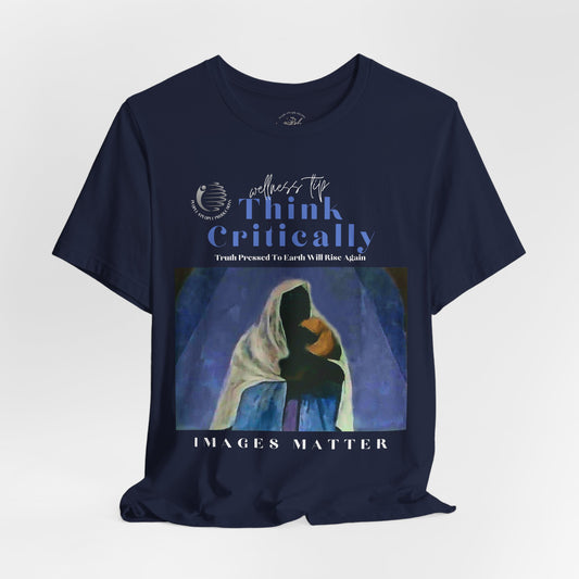 Madonna Graphic Tee with Statement Wellness Tip