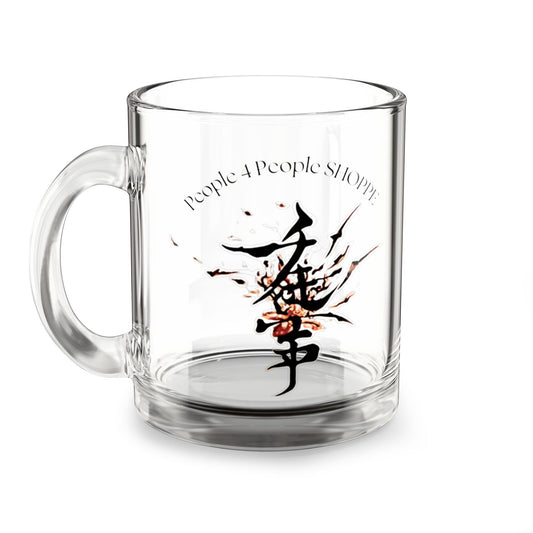Artistic 10oz Glass Mug - Perfect for Home or Gift Giving