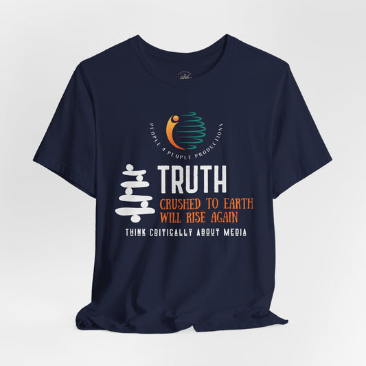 Graphic Tee Unisex Jersey Tee - "Truth Crushed to Earth Will Rise Again" Graphic Tee for Thoughtful Conversations