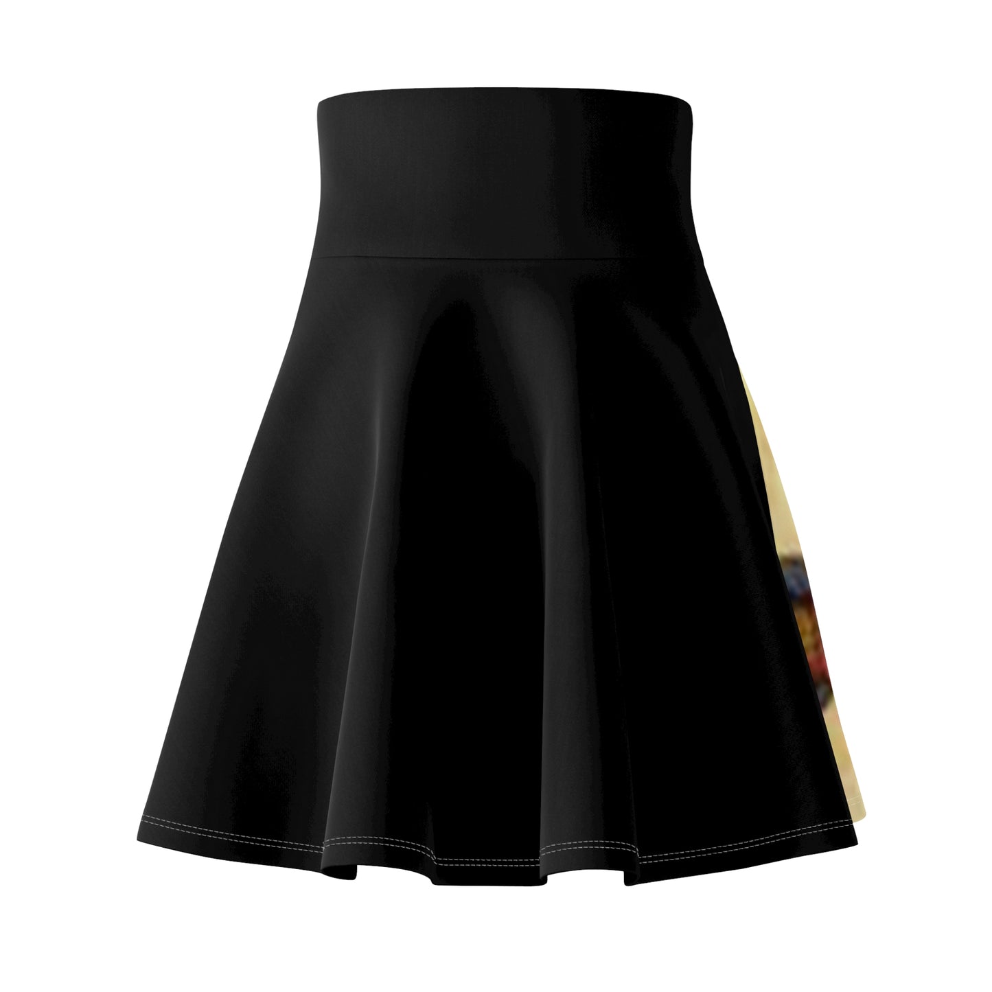 Vibrant Women's Skater Skirt - Artistic Pattern for Stylish Spring Fashion