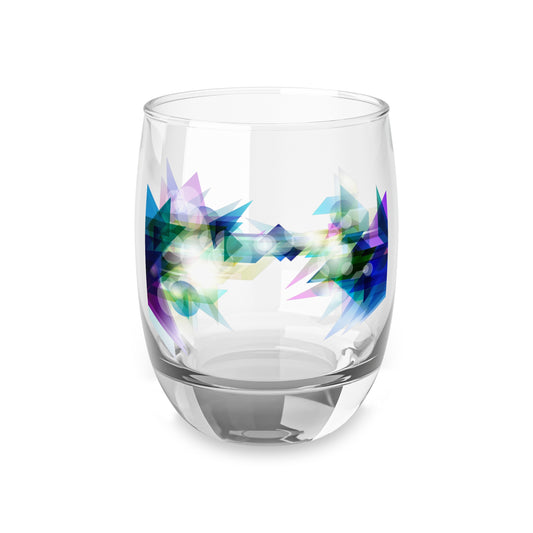 Colorful Geometric Whiskey Glass - Modern Barware for Celebrations