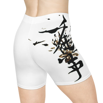 Graphic Women's Biker Shorts - Trendy Design
