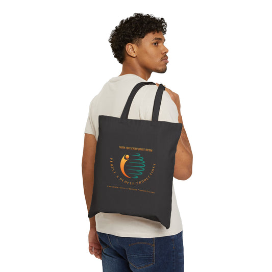 Combat Media Awareness Cotton Canvas Tote Bag - Eco-Friendly Shopping & Everyday Use