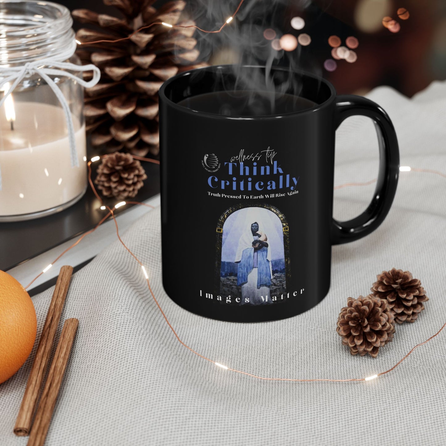 Black Inspirational Think Mug