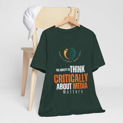 Think Critical About Media Unisex Jersey Tee