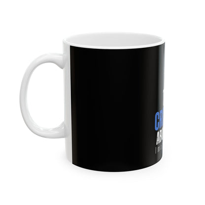 Taza de cerámica con texto "Piense críticamente sobre los medios": taza de café de 11 oz o 15 oz para debates reflexivos