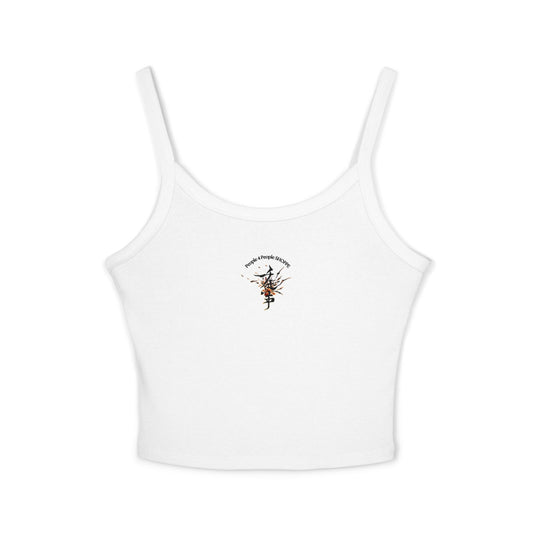 Empowering Women's Spaghetti Strap Tank Top - 'We Think. Images Matter.'