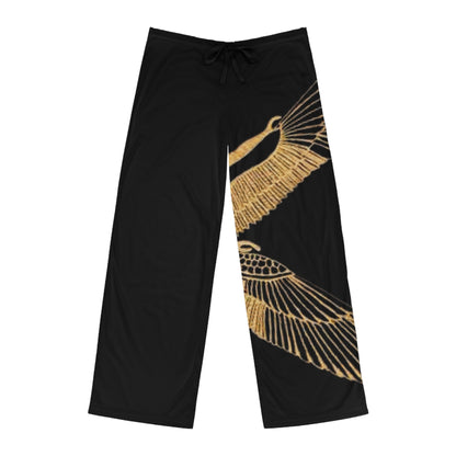 Men's Pajama Pants with Elegant Wing Design - Relax in Style