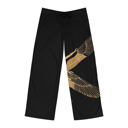 Men's Pajama Pants with Elegant Wing Design - Relax in Style