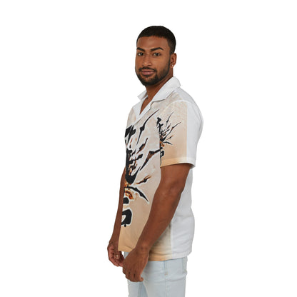 Stylish Men's Graphic Hawaiian Camp Shirt For Summer Outings